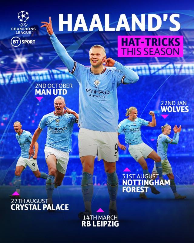 开云体育-曼市流行7比0，哈兰德巴掌戏法意犹未尽想要双帽子