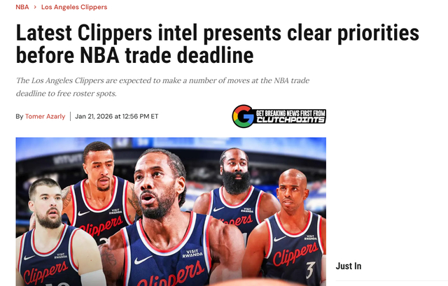 开云下载网址-保罗被裁倒计时？快船兜售两人有意3后卫：祖巴茨要价多个首轮签|克里斯·保罗|克里斯-保罗|德玛尔-德罗赞|克里斯-米德尔顿|洛杉矶快船队_新浪体育_新浪新闻